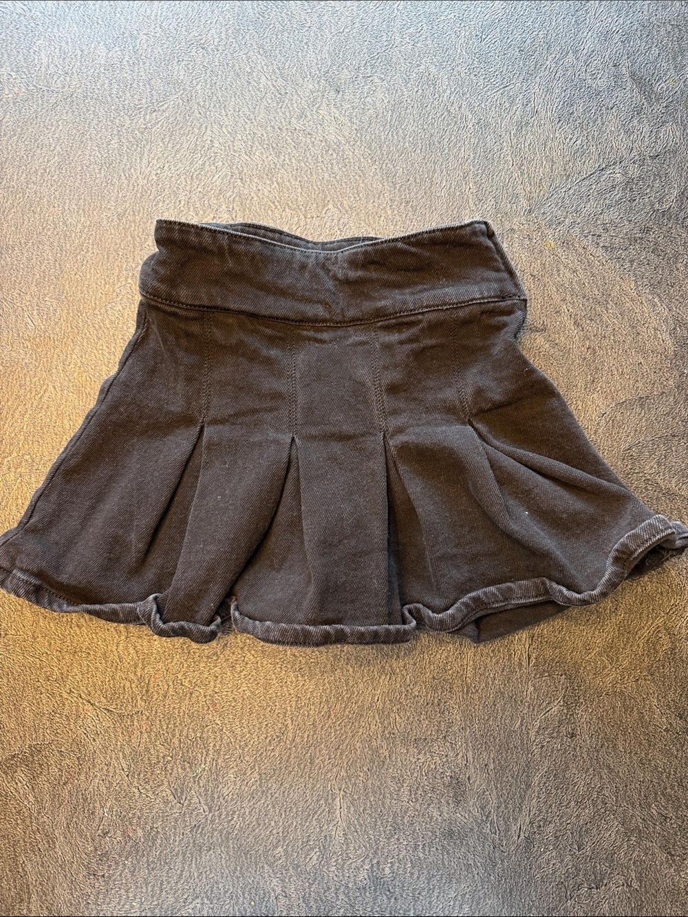 Kids Black Denim Skirt Size 7